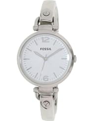 Fossil Georgia Three Hand Resin Watch - Pearlized White Es3294