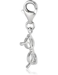 Sterling Silver clip-on eye glasses charm