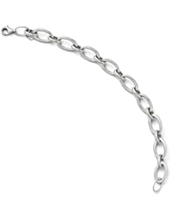 14k White gold Leslies Polished Link Bracelet