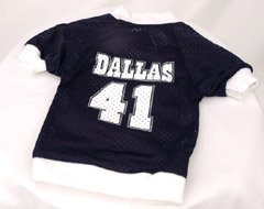 Dallas #41 Basketball Crew Neck Mesh Dog Jersey (XLarge)