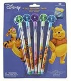Disney Winnie The Pooh Pencils- 5pcs Pop-A-Point Pencils w/ Spinner