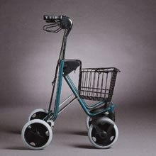 Ono 4 Wheeled walker with Basket & Tray included
