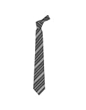 Dolce & Gabbana Black and Silver Striped Woven Silk Tie