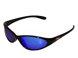 Dominica XLT Sunglasses - Black Frames with Polarized Smoke/Blue Lenses