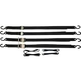 8 Piece Heavy Duty Motorcycle Ratchet & Cam Tie-Down Strap Kit 