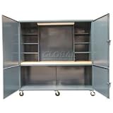 Mobile Cabinet Site Workbench Station - 96W X 36D X 90H