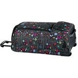 Dakine Girls EZ Traveler 120 Rolling Luggage, Black Spyro / Black