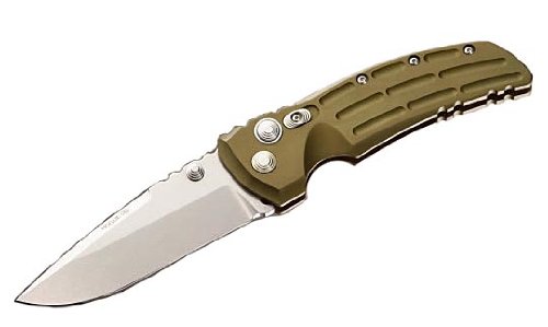 Hogue Extreme Series Knife Aluminum Frame 4-Inch Drop Point Blade Tumble Finish, Matte OD Green Hogue Extreme Series Knife Aluminum Frame 4-Inch Drop Point Blade Tumble Finish, Matte OD Green Hunting Knives