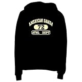 American Samoa 72 Athl Dept Pays Sweat à capuche Femme (Noir, tailles X-Small - XXX-Large)