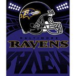 Baltimore Ravens Light Weight Fleece NFL Blanket (Shadow Series) by Northwest (50x60)