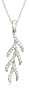 14k White Gold Diamond Branch Pendant (1/6 cttw, G-H Color, I1 Clarity)
