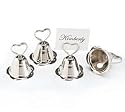 Set Of 16 Silver Bell Wedding Place Card Holders Great Wedding Favor/Keepsake And Kissing Bell