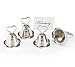 Kitchen & Housewares : Set Of 16 Silver Bell Wedding Place Card Holders Great Wedding Favor/Keepsake And Kissing Bell