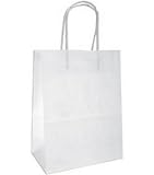 Baker's Dozen Medium Gift Bags 8X4-1/4X10 13/Pkg - White