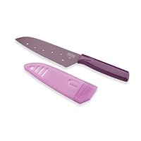 Kuhn Rikon Original Small Santoku Knife Colori 5-Inch Blade, Purple