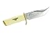 Schrade 171LH Pro Hunter Knife with Cream Delrin Handle with Texas Ranger Shield, Leather Sheath