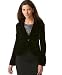 Apparel : Nine West Long-Sleeve One-Button Velvet Jacket
