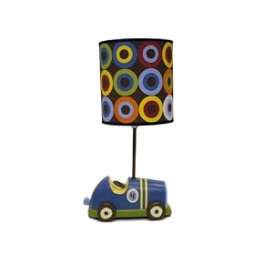 Kimberly Grant Lamp and Shade Zoom Zoom by Crown Crafts