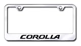 Toyota Corolla Engraved Stainless Steel License Plate Frame