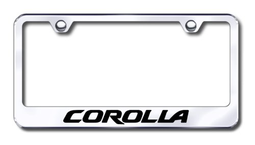 Toyota Corolla Engraved Stainless Steel License Plate Frame
