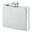 Maxam&reg; 4oz Stainless Steel Hip Flask with Screw Down Cap