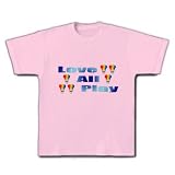 Love all play バドミントン Tシャツ (ライトピンク) M The Seeds of Love