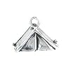 Solid Sterling Silver Tent Charm