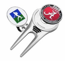 Alabama Crimson Tide 2009 Bcs Champions Divot Tool Hat Clip With Golf Ball Marker Of 2)