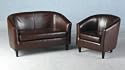 LUXURY 2 SEATER SMALL TUB SOFA WITH FREE TUB CHAIR BY FURNITURE IMPORTS