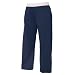 Navy Blue solid color jersey elastic waist comfortable unisex pants pajamas leisure, ...