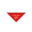 Perfect Petzzz Special Occasion Bandana I Love You - Red