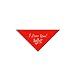 Perfect Petzzz Special Occasion Bandana I Love You - Red