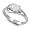 Sterling Silver 16mm White Lab Opal Ring (Size 5 - 9) - Size 6