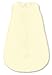 SwaddleDesigns Cotton Sleeping Sack with 2-Way Zipper, Pastel Yellow, Medium