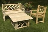 Old Adirondack 121TGL Tahawus Group with Large Table 121TA, 120TA, 124TA