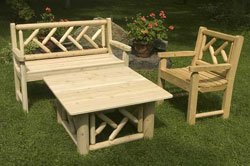Old Adirondack 121TGL Tahawus Group with Large Table 121TA, 120TA, 124TA
