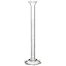 Corning Pyrex 70022-10 Glass 10mL "To Contain" Vista Class A Graduated Single Metric Scale Cylinder, with Funnel Top