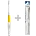 Sanyo Hapish - Ultra-Thin Sonic Toothbrush (Yellow) + Brush Heads