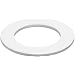 PVC Round Shim, White, Inch, Standard Tolerance, Meets L-P-535 Specifications, Pack Of 10