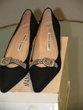 NEW BLACK SILK CREPE PUMP #26200