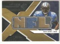2008 SPx Winning Materials NFL #WMKS Kevin Smith - Detroit Lions (Piece of Authentic Jersey - Serial #d to 99 ) (Football Cards)