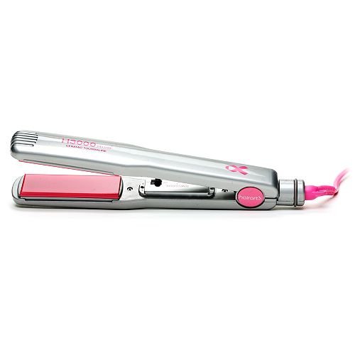 HairArt Ionic Tourmailne Ceramic Iron 1 1/8, Model H3000 Deluxe BCA, Pink 1 ea