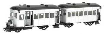 On30 Spectrum Rail Bus & Trailer w/DCC, Silver