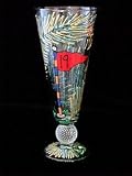 Golf - 19th Hole Design - Hand Painted - Pilsner - 16 oz. with Glass Golf Ball Stem