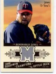 2009 Upper Deck Goodwin Champions Memorabilia #FL Francisco Liriano - Minnesota Twins (Piece of Authentic Jersey / Material) (Baseball Cards)