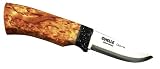 Helle knife 170G Dovre, Triple layers Steel, beech wood, Leather Case
