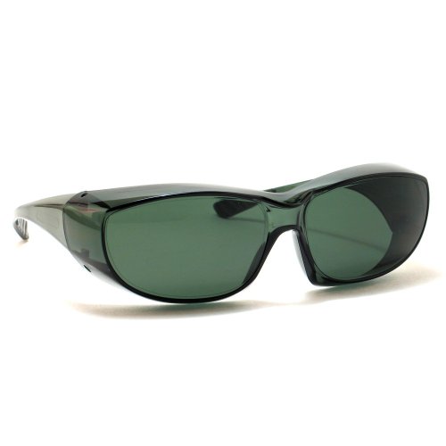 Calabria 6000 Large Fit-Over Safety Glasses UV Protection in Green