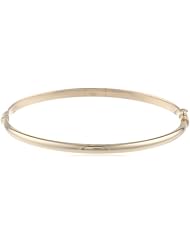 10k Gold 4mm Polished Dome Bangle Bracelet, 2 1/2"