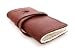 Genuine Leather Book of Flies (Fly Keeper) - Made in the USA, Saddle
