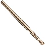 Cleveland 2133 Style Cobalt Steel Short Length Drill Bit, Bronze Oxide, Round Shank, 135 Degree Split Point, 3 mm (Pack of 12)